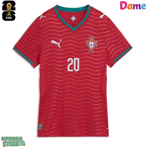 Portugal Joao Cancelo #20 Replika Hjemmebanetrøje Dame VM 2026 Kortærmet